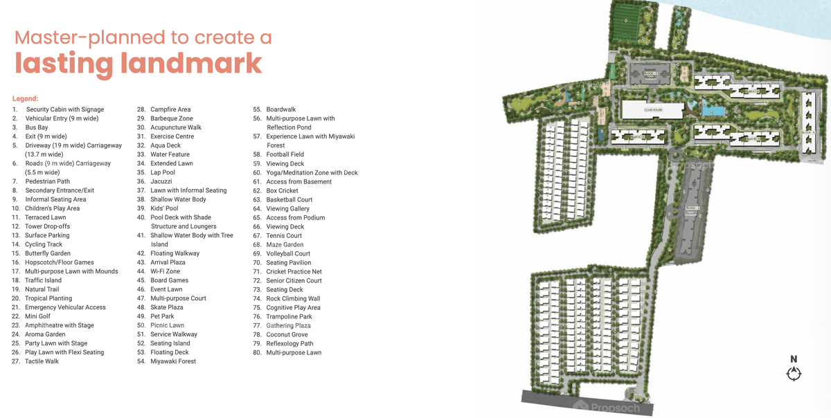 Adarsh Welkin Park Apartments Master Plan